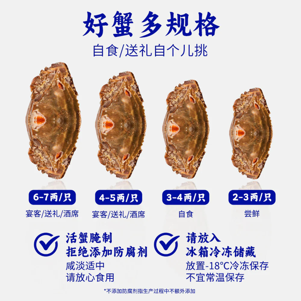 Sanguan Liu Ma Tou Frozen Marinated Crab with Red Roe 250g - Image 4