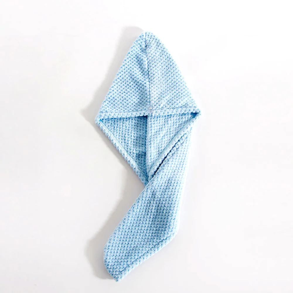 Sanli Coral Fleece Hair Drying Cap - Blue