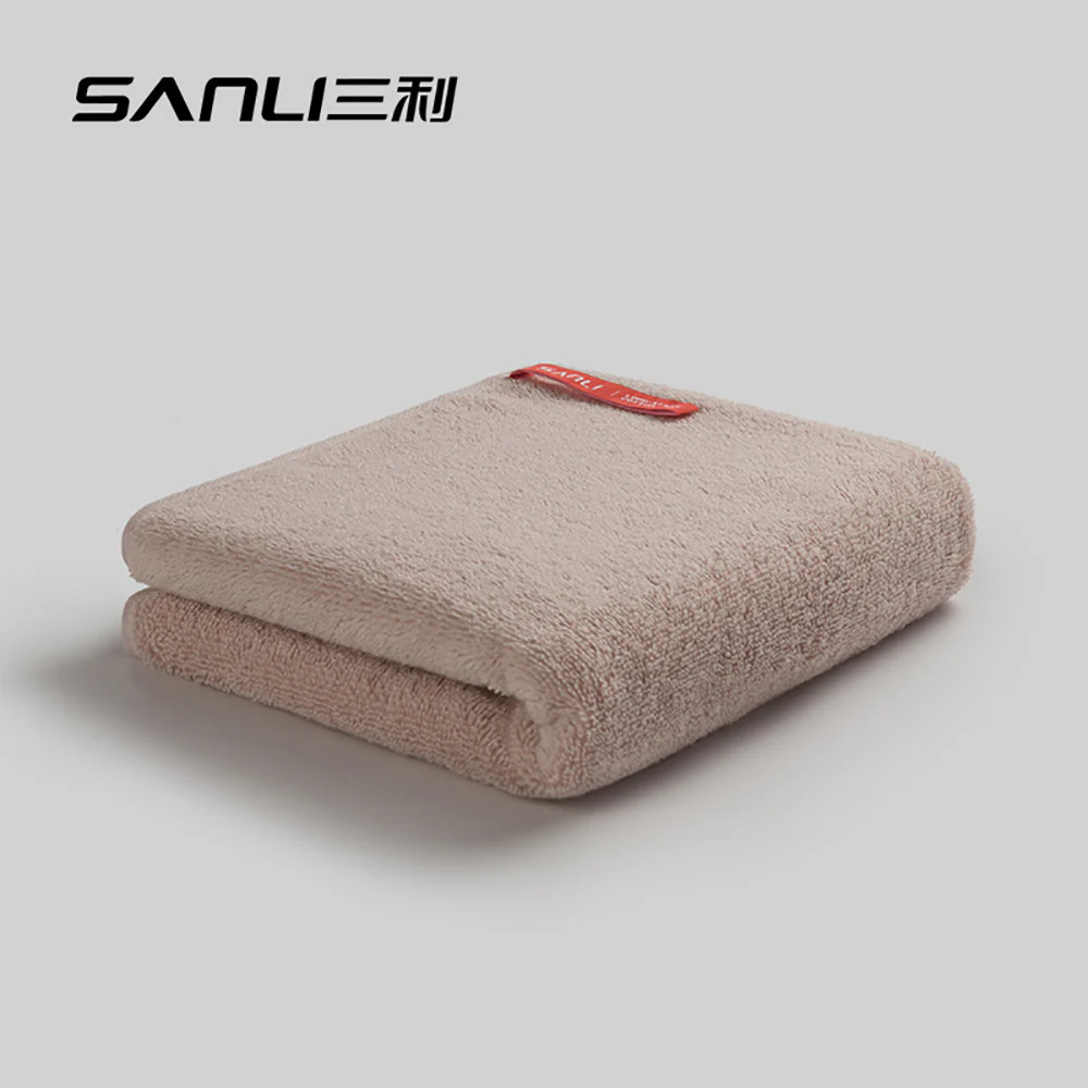 Sanli Pure Cotton Towel - Pink, 34x74cm, 100g - Image 2