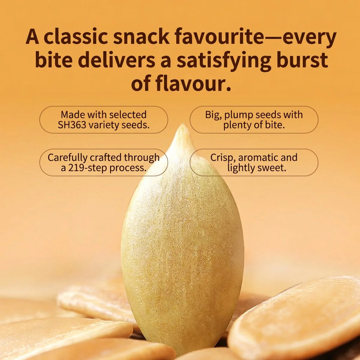 Sanpangdan Salt-Roasted Pumpkin Seeds 160g - Image 3
