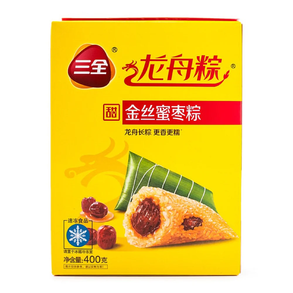Sanquan Frozen Golden Silk Date Rice Dumplings - 400g