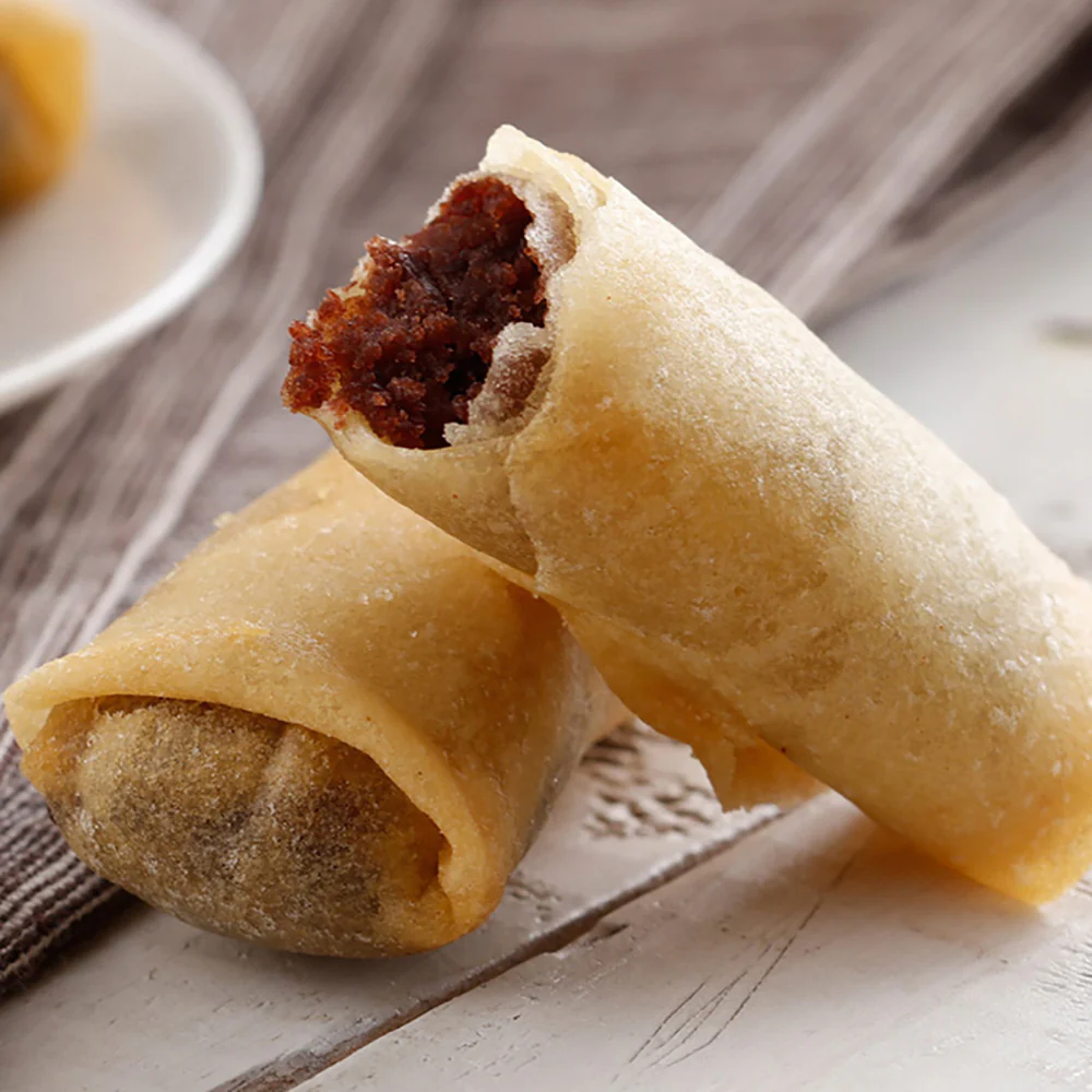 Sanquan Frozen Red Bean Paste Spring Rolls - 216g - Image 2