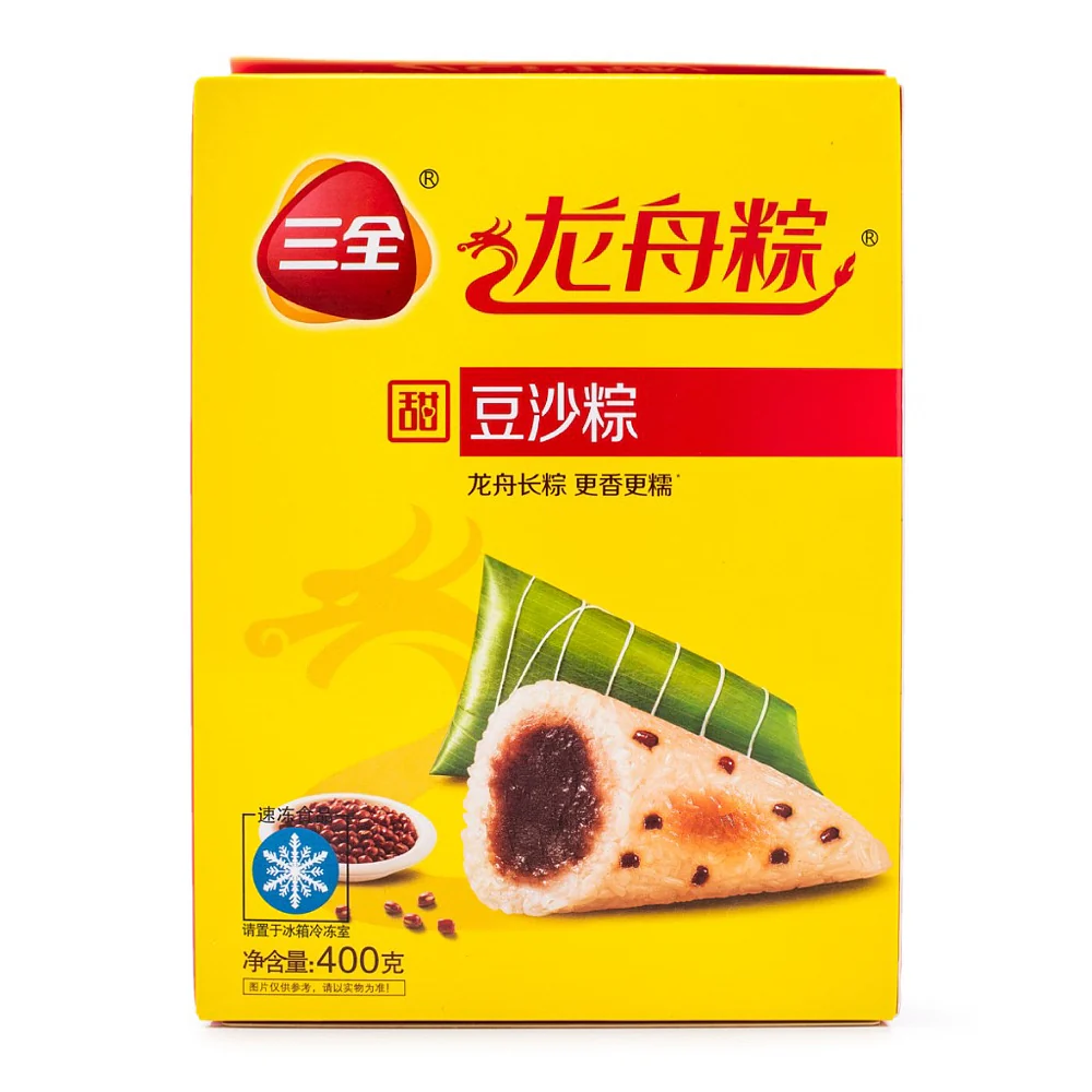 Sanquan Frozen Sweetened Bean Paste Zongzi - 400g