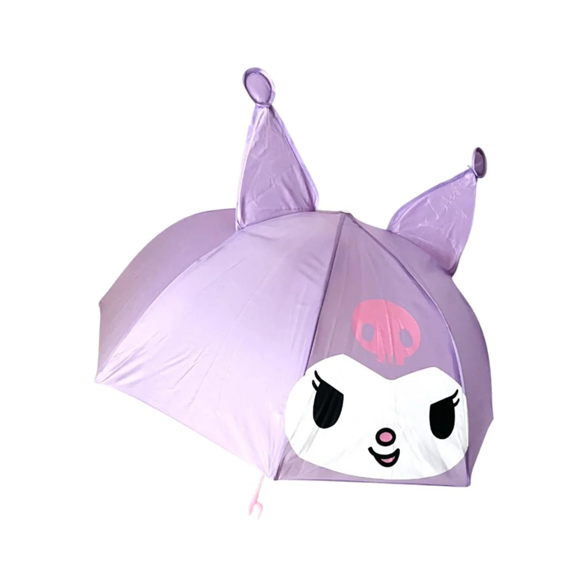 Sanrio Kuromi 3D Ears Kids Umbrella - Cute Character Purple Rain Umbrella