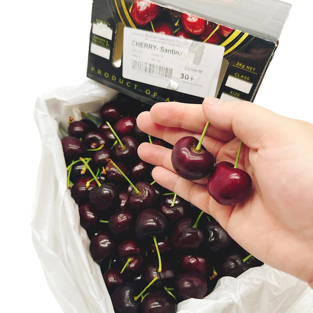 Santina Cherries Gift Box 30mm+ - 2kg - Image 4