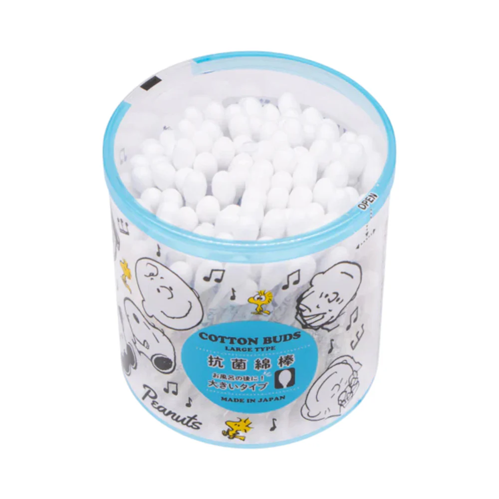 Sanyo Snoopy Antibacterial Cotton Buds (Large Tip) - 110 Count - Cotton Swabs - Image 2