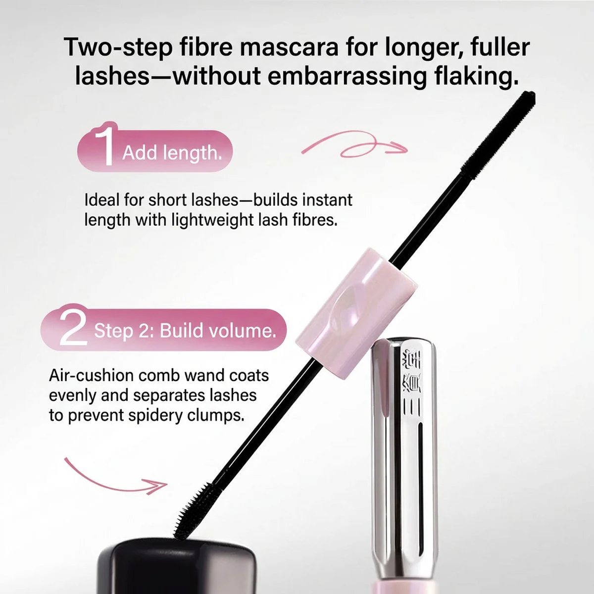 Sanzitang Dual-Ended Barbell Mascara 3.5g + 3.5g – Lengthening & Volumising - Image 2
