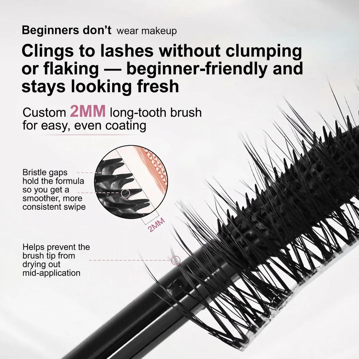 Sanzitang Dual-Ended Barbell Mascara 3.5g + 3.5g – Lengthening & Volumising - Image 5