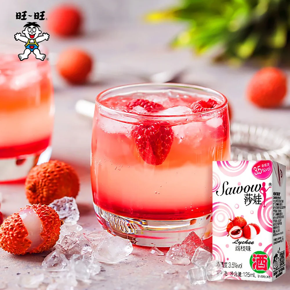 Sawow Lychee Fruit Wine 3.5% ABV – 125 ml x 4 - Ready-to-Drink Lychee Alcopop - Image 2