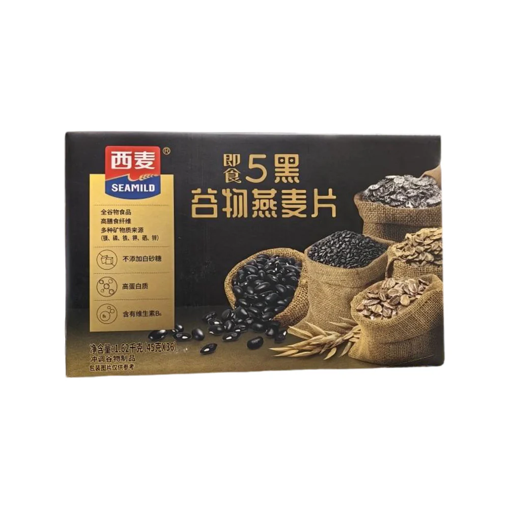 Seamild Instant Five Black Grains Oatmeal 45g x 36 Sachets – Limited Import