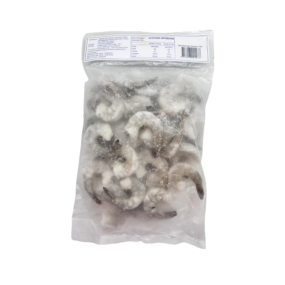 Seatrend Frozen Vietnamese Tail-On Raw Shrimp 26/30 - 700g - Image 2