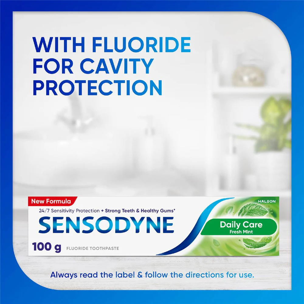Sensodyne Daily Care Fresh Mint Fluoride Toothpaste 100g - Image 2