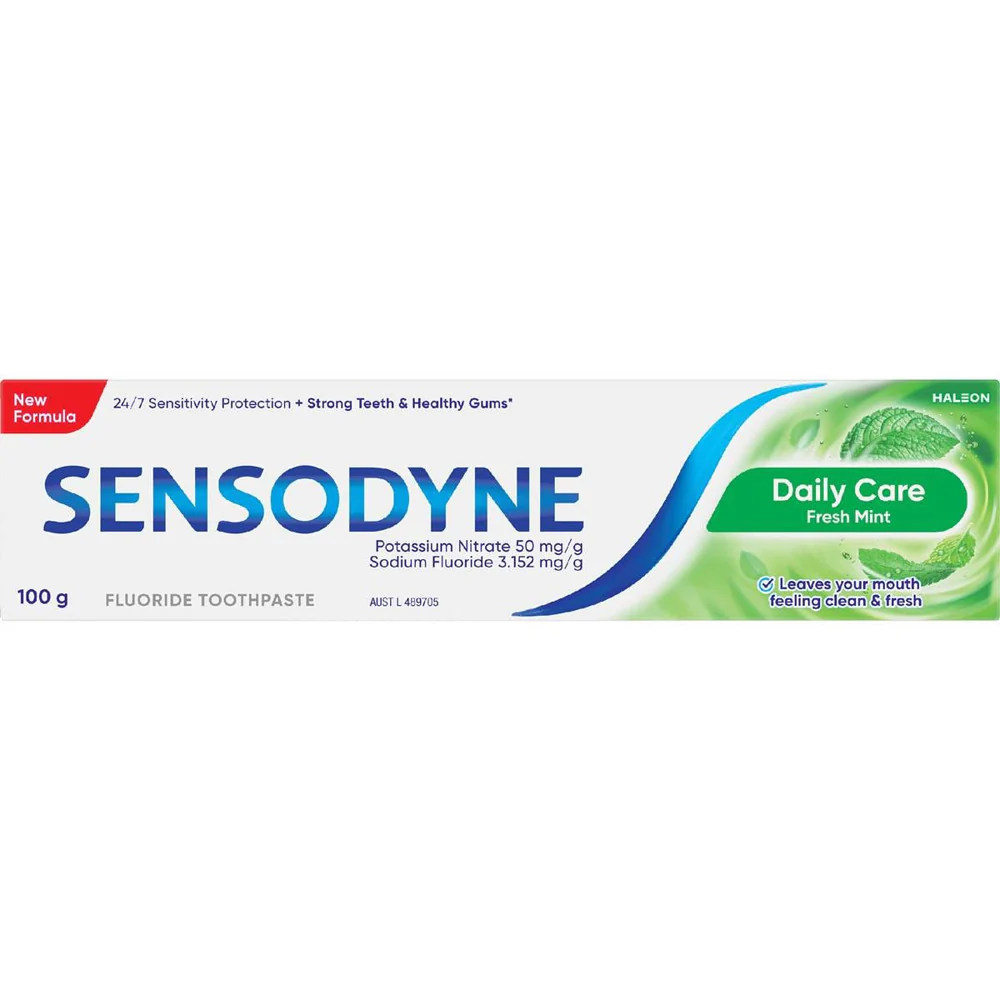 Sensodyne Daily Care Fresh Mint Fluoride Toothpaste 100g - Image 3