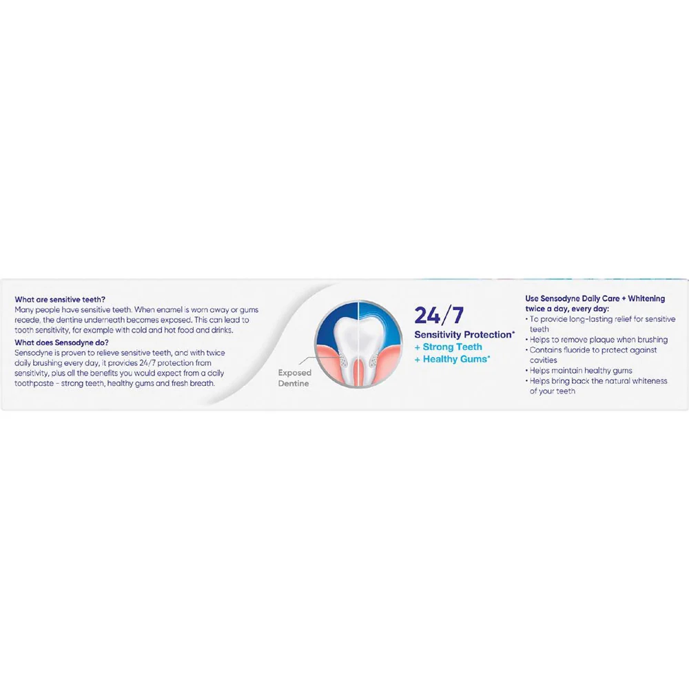 Sensodyne Daily Care + Whitening Toothpaste 100 g - Image 4