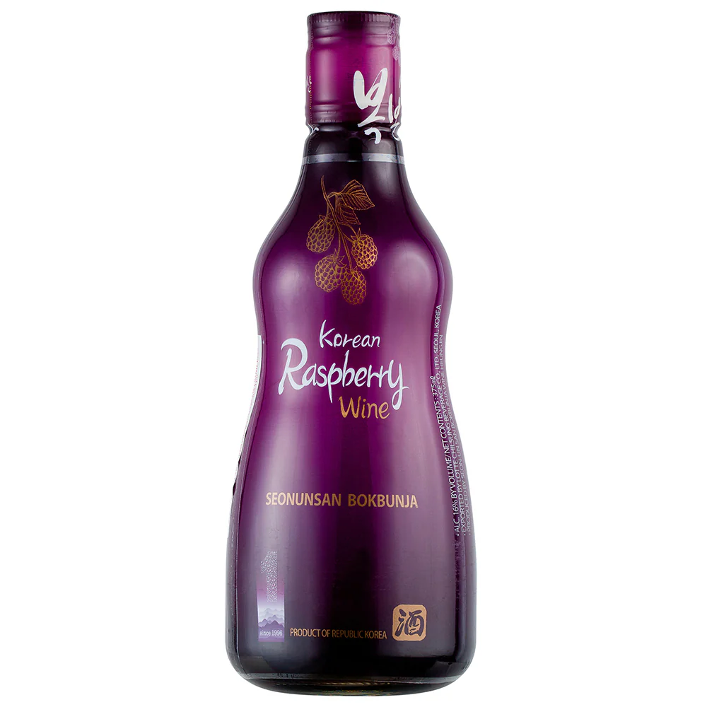Seonunsan Korean Raspberry Wine 16% - 375ml