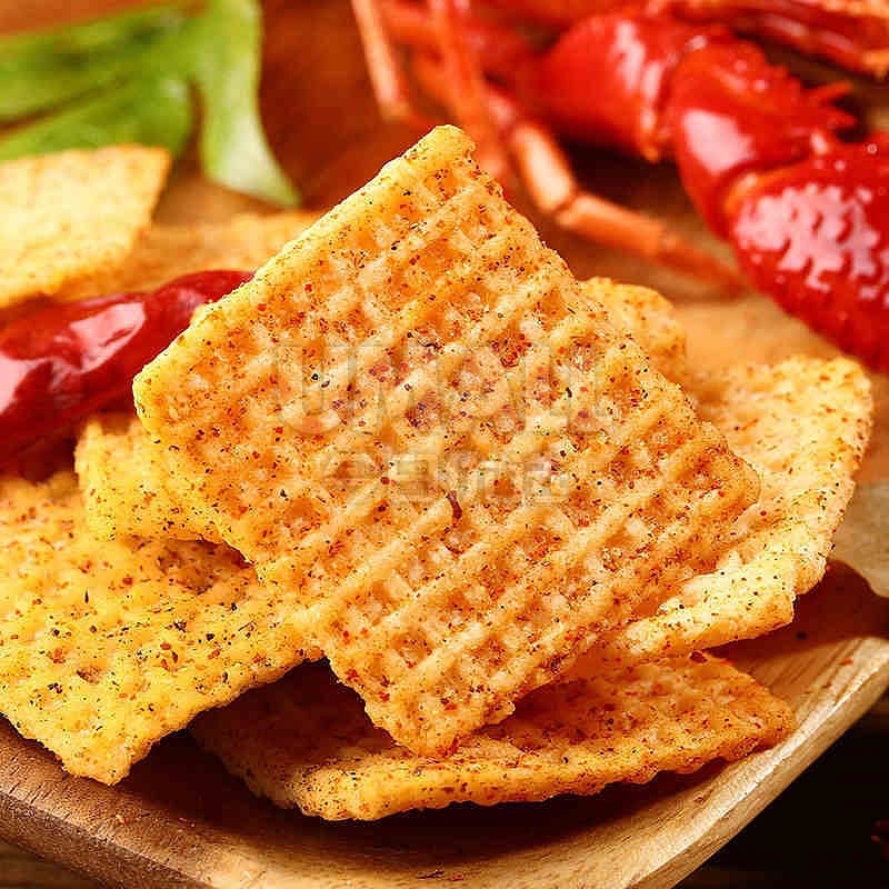 Sha Er Ge Spicy Crawfish Flavor Crispy Rice Crackers - 120g - Image 2