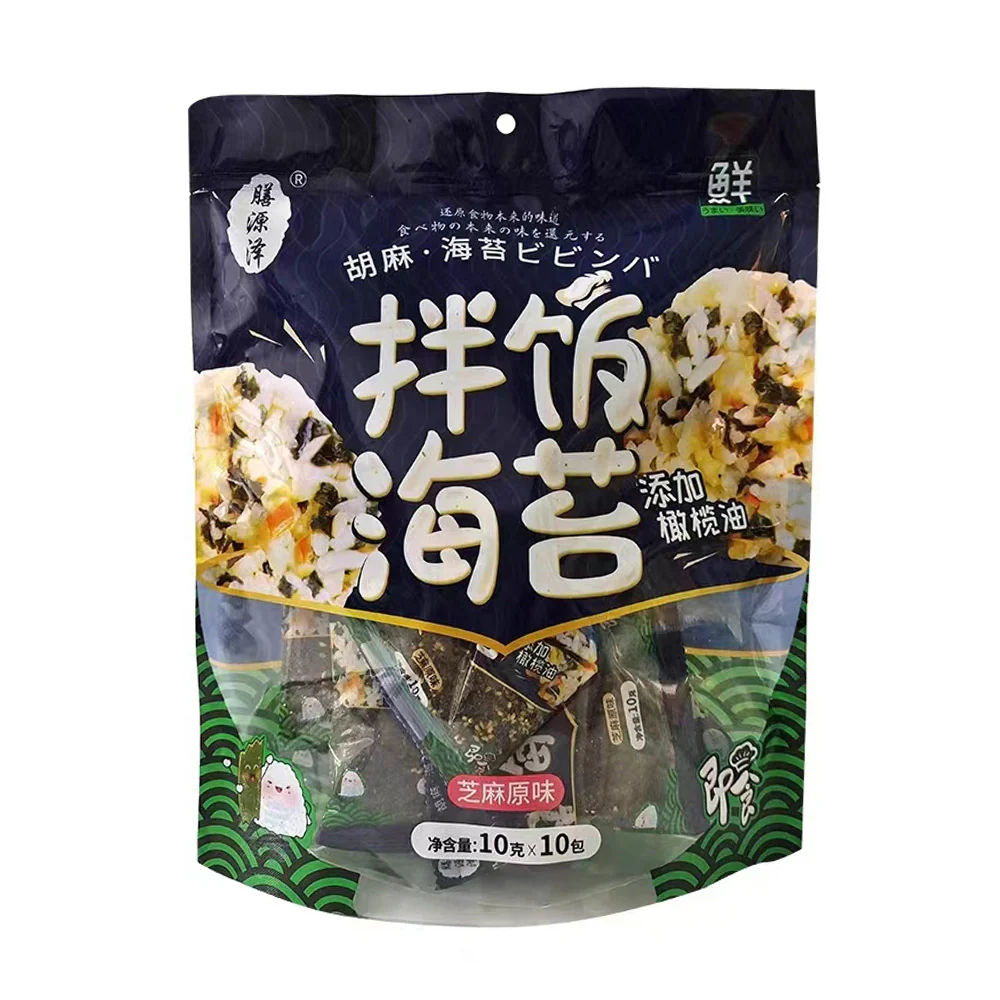 Shanyuanze Seaweed Rice Seasoning with Sesame - Original Flavor, 10 Packs, 100g