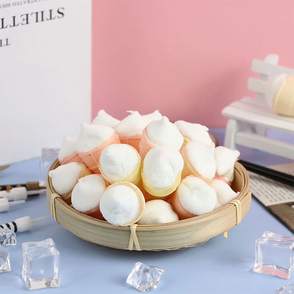Shengzhihua Mango Flavor Flowing Heart Marshmallow Cones - 120g - Image 2