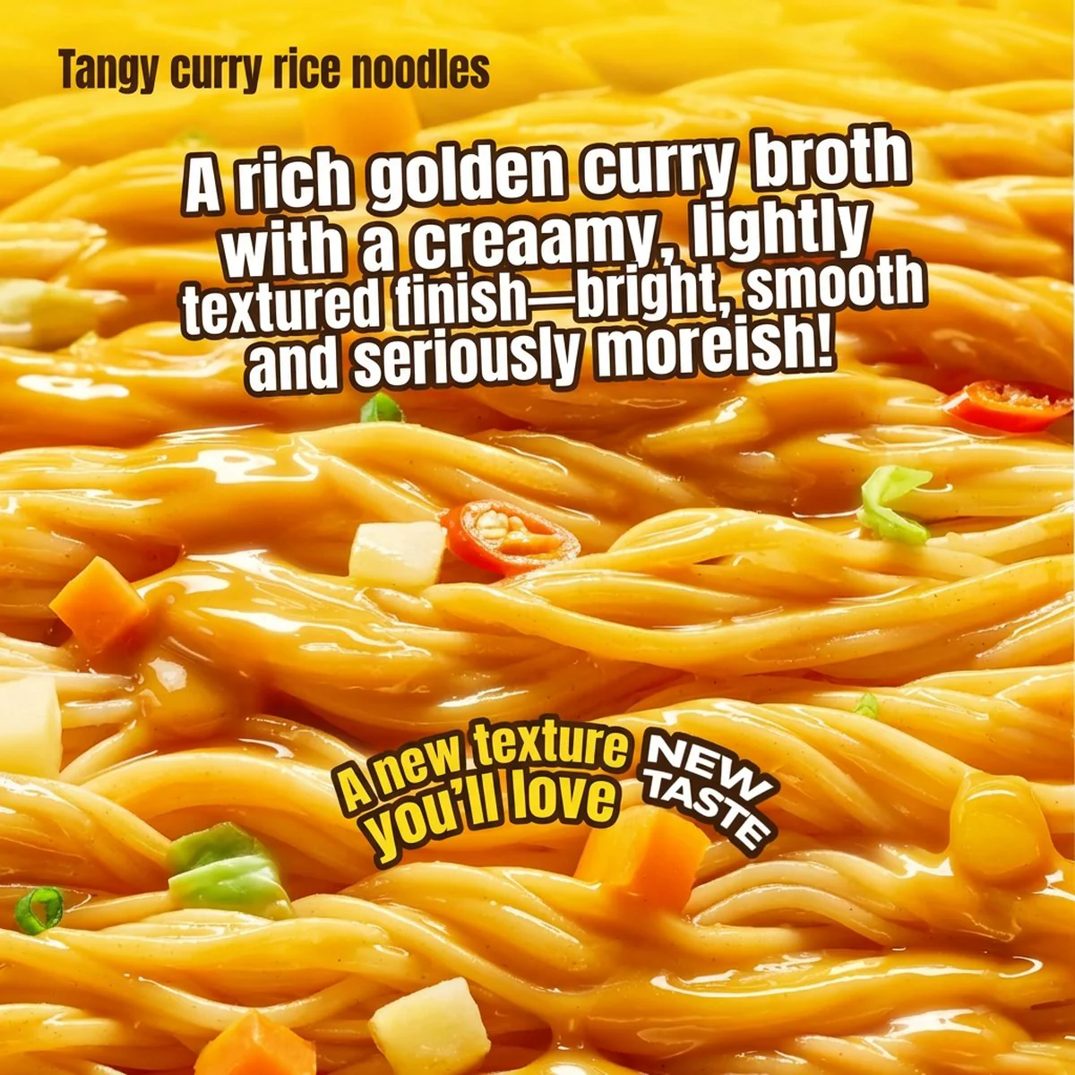 Shi Zu Ren Sour Soup Curry Instant Rice Noodles Cup - 148g - Image 2