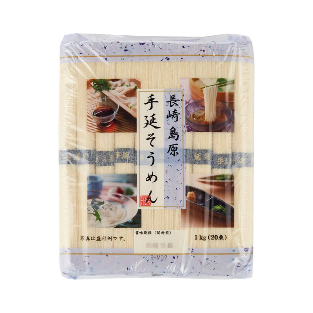 Shimabara Hand-Stretched Japanese Somen Noodles 2kg - Thin Wheat Noodles – Limited Import