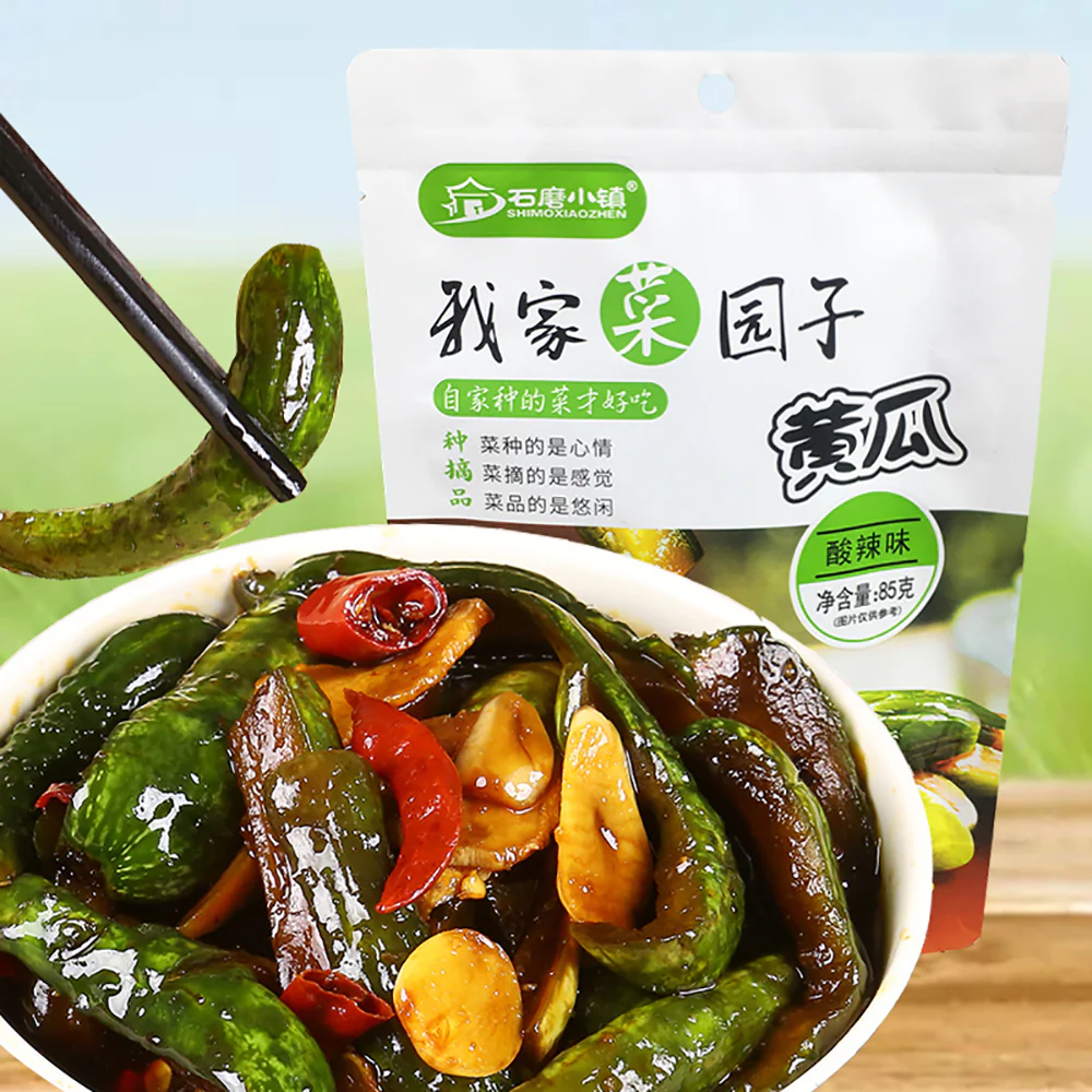 Shimoxiaozhen Spicy Pickled Cucumbers - 85g - Image 4