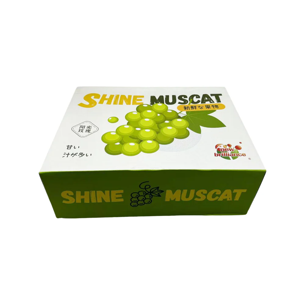 Shine Muscat Grapes Gift Box (China) – 3kg - Seedless, No-Peel - Image 4