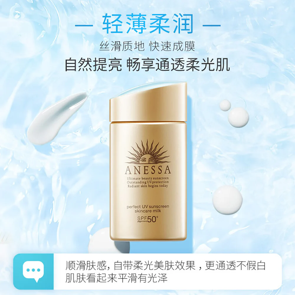 Shiseido Anessa Perfect UV Sunscreen 60ml + Night Care Serum 12ml Set - Image 3