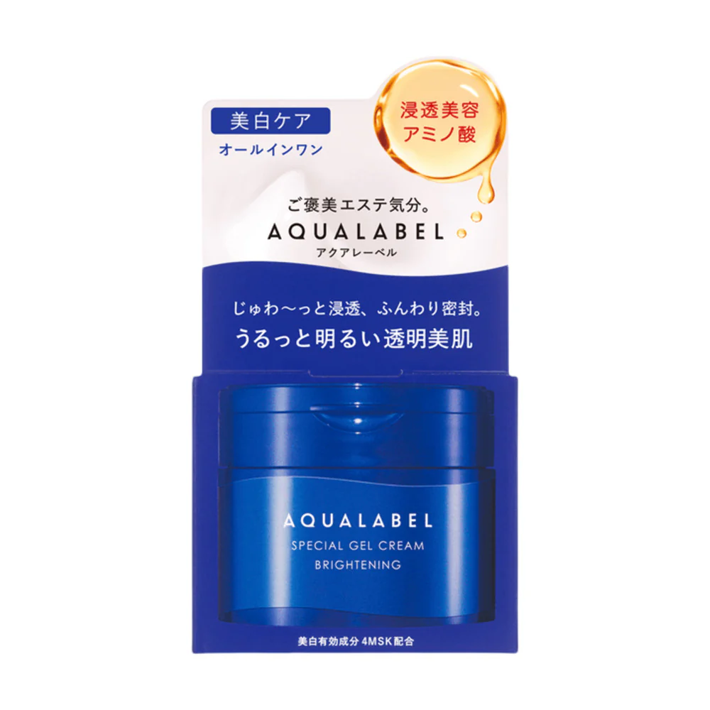 Shiseido AQUALABEL Special Gel Cream (Brightening) 90g - 5-in-1 All-in-One Moisturizer - Image 3