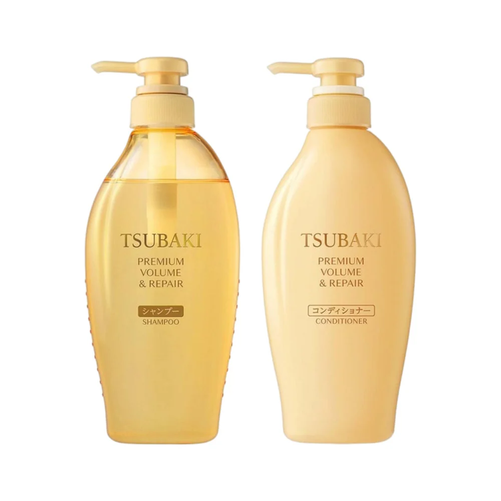Shiseido Tsubaki Premium Volume & Repair Shampoo & Conditioner Set - 450ml x 2 - Image 3