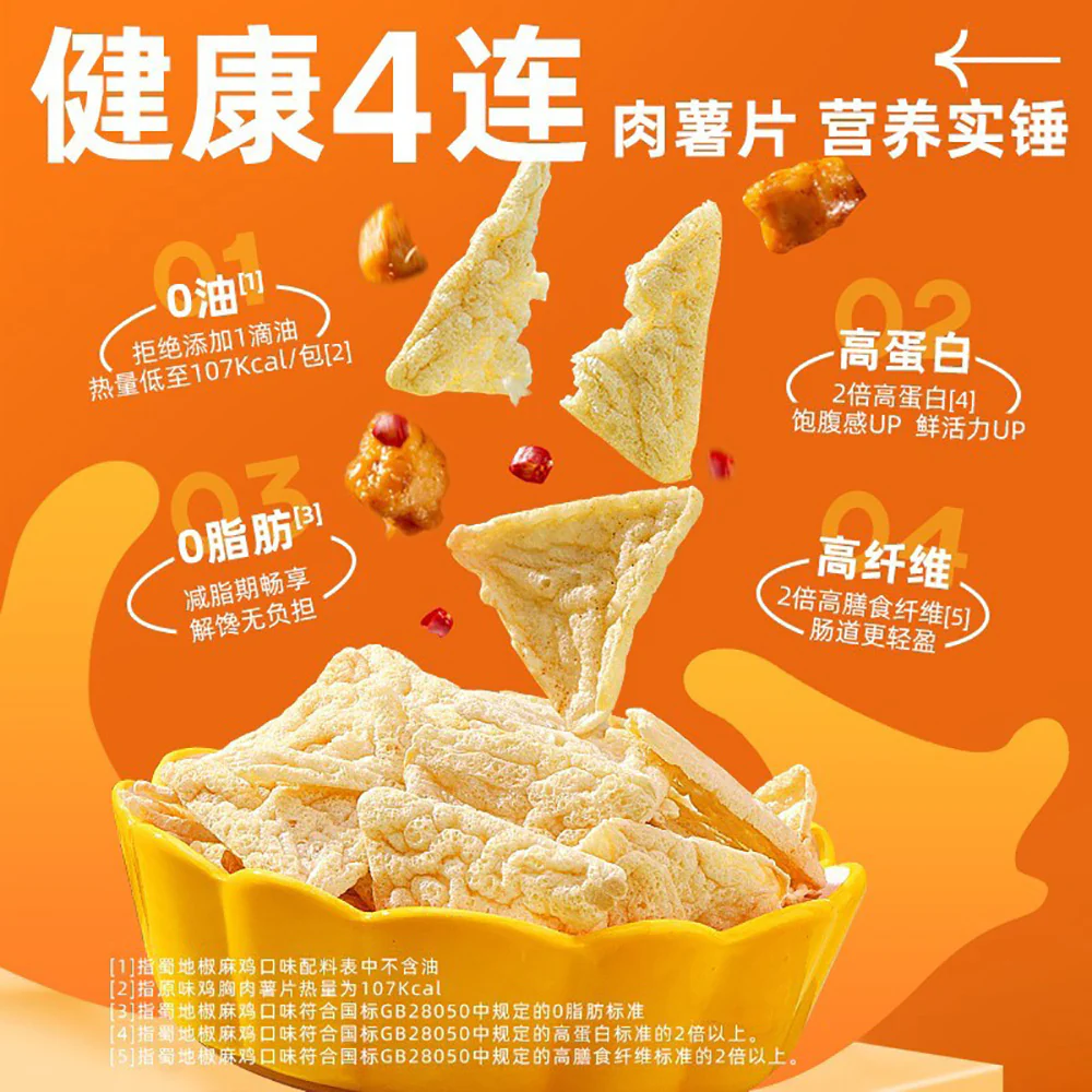 Shiyan Lab Chicken Breast Chips - Original Salted Chicken Flavor, 30g - Image 2