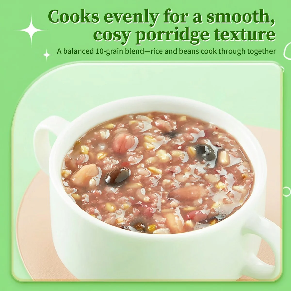 Shiyuedaotian 10-Grain Porridge Mix 1kg – Multigrain Rice & Bean Blend - Image 3