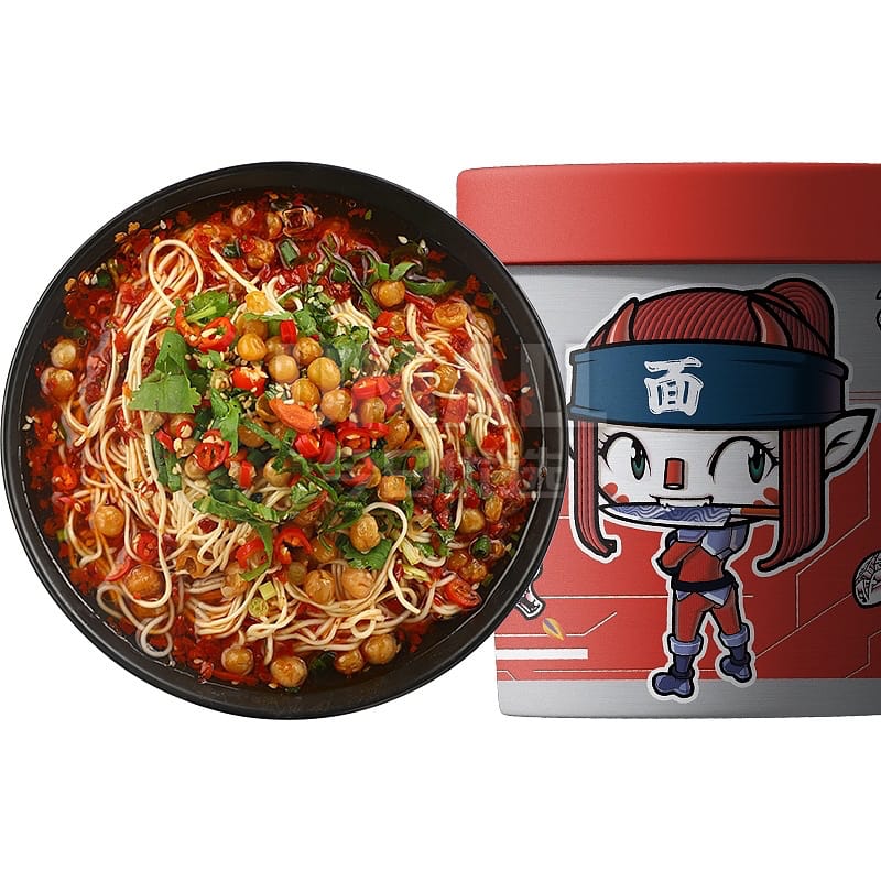 Shizu Ren Spicy Pepper Noodles - 100g - Image 2