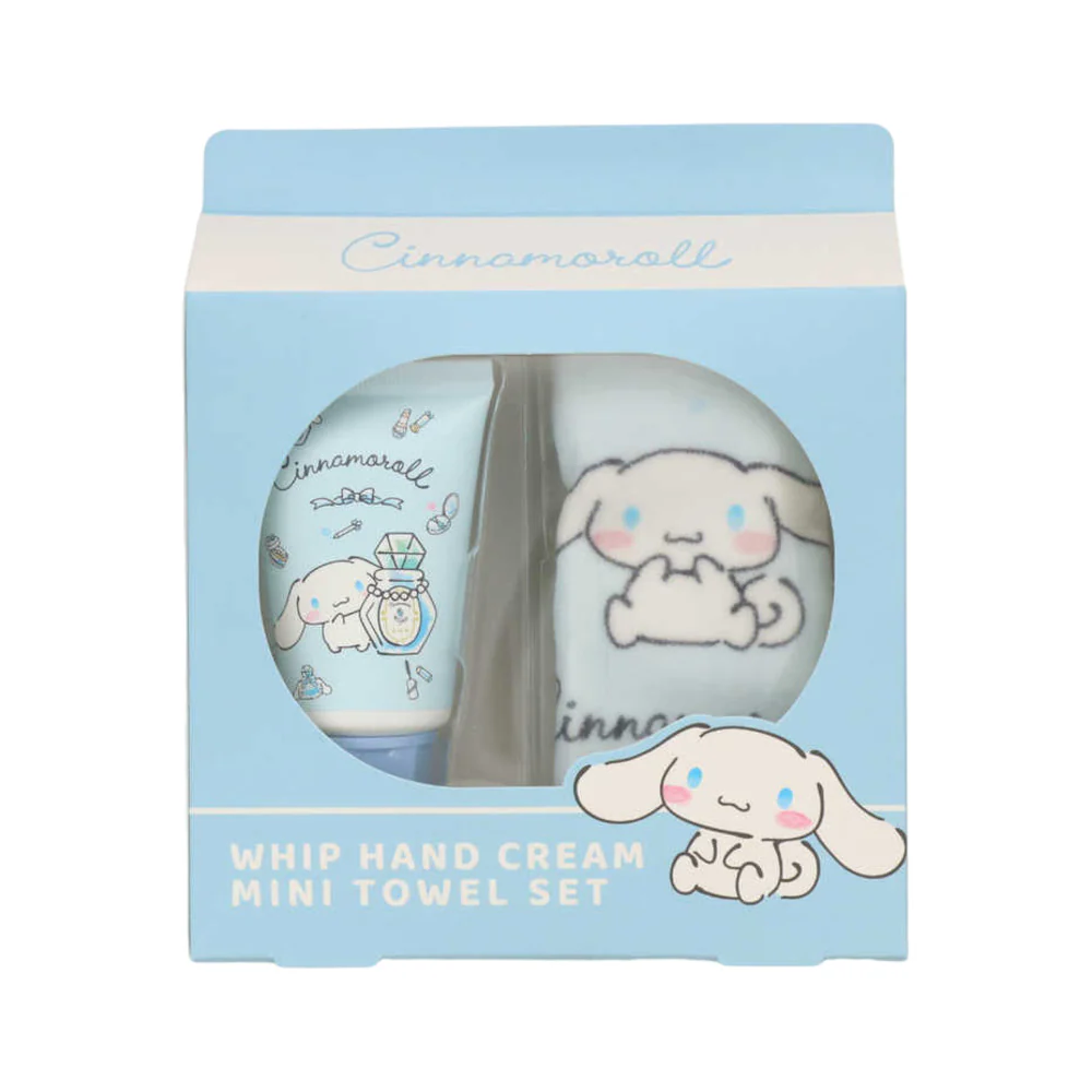 Shobido Cinnamoroll Hand Cream & Mini Hand Towel Set - Cute Character Gift Set - Image 2