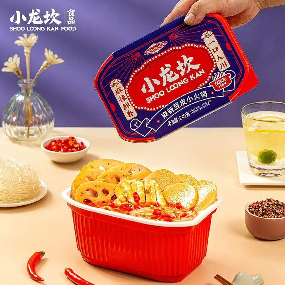 Shoo Loong Kan Self-Heating Hot Pot - Spicy Bean Curd Flavor, 240g - Image 2