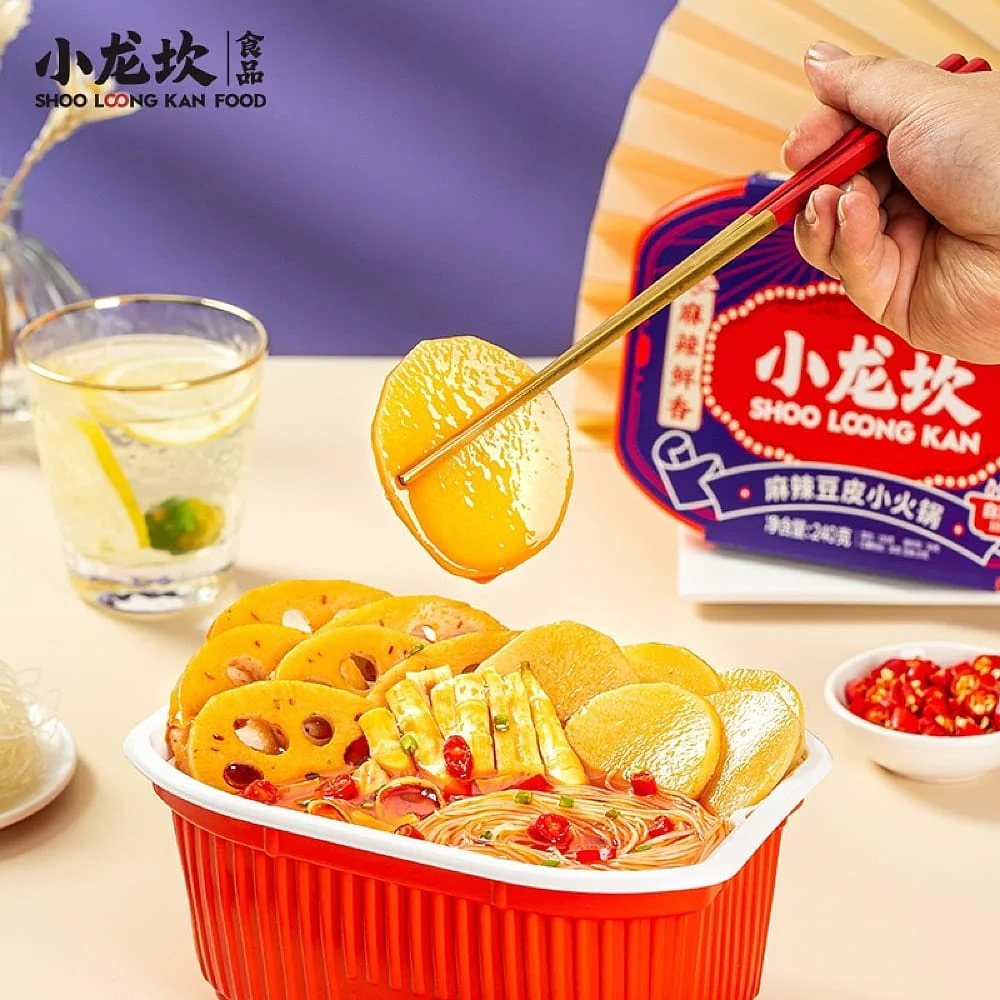 Shoo Loong Kan Self-Heating Hot Pot - Spicy Bean Curd Flavor, 240g - Image 3