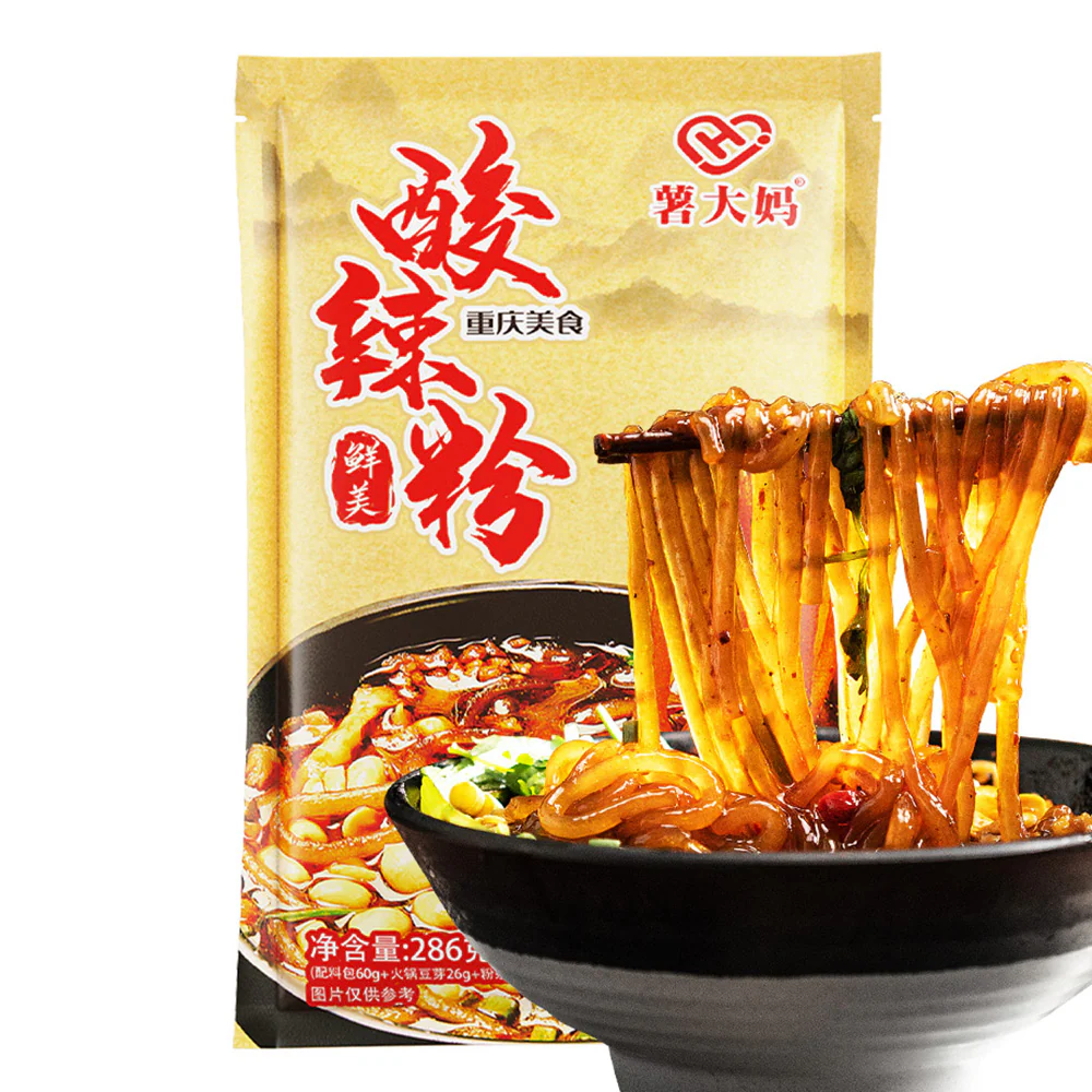 Shu Da Ma Spicy and Sour Sweet Potato Noodles - 286g