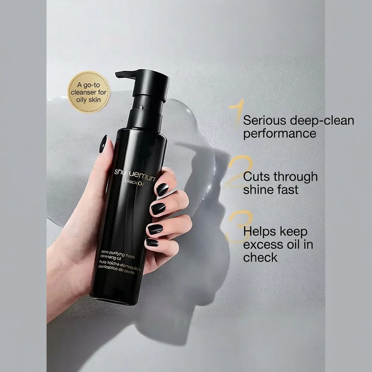 Shu Uemura Black Oil Pore Purifying Fresh Cleansing Oil 150ml - Image 4