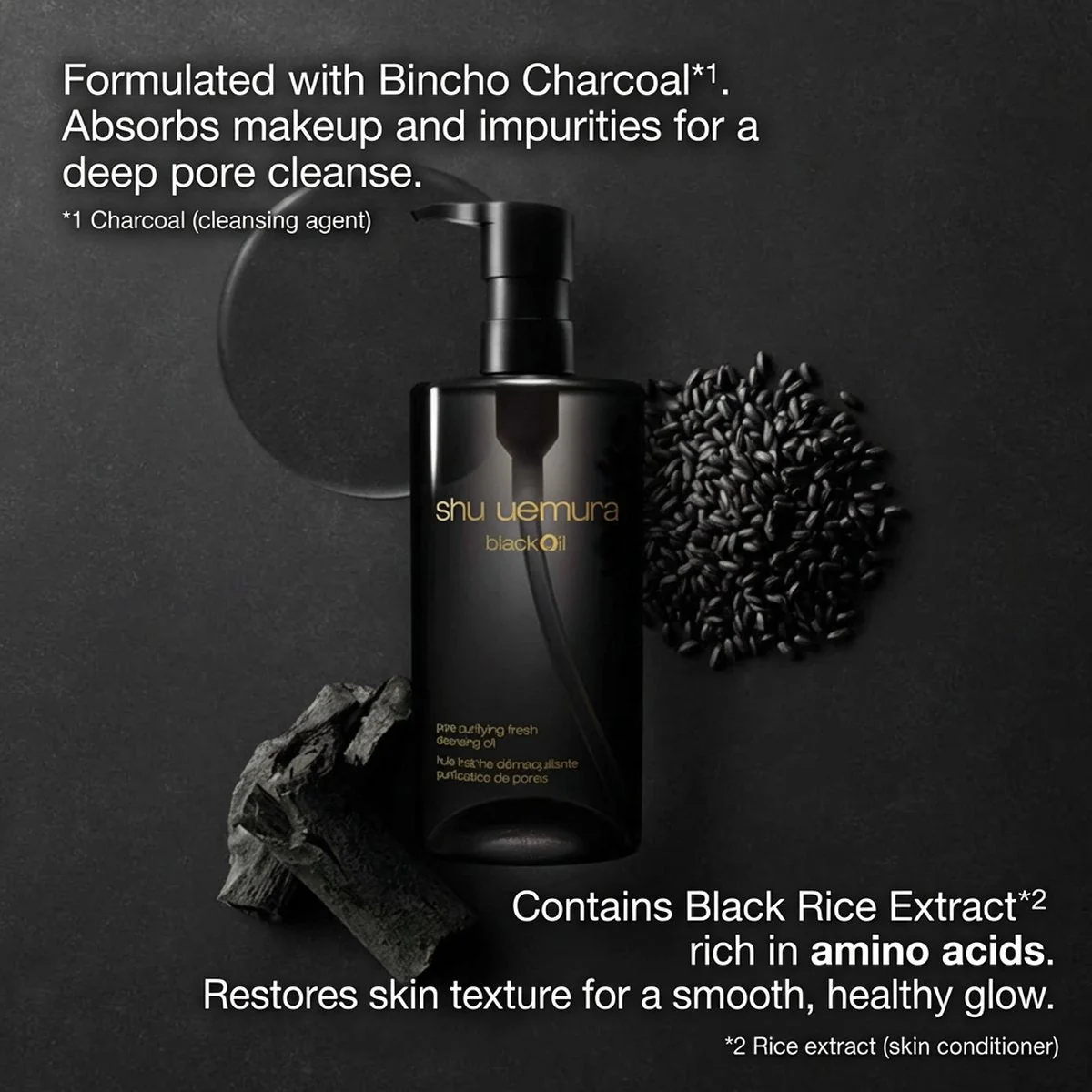 Shu Uemura BlackOil Pore Purifying Fresh Cleansing Oil (Japan Edition) 450ml - Makeup Remover - Image 3