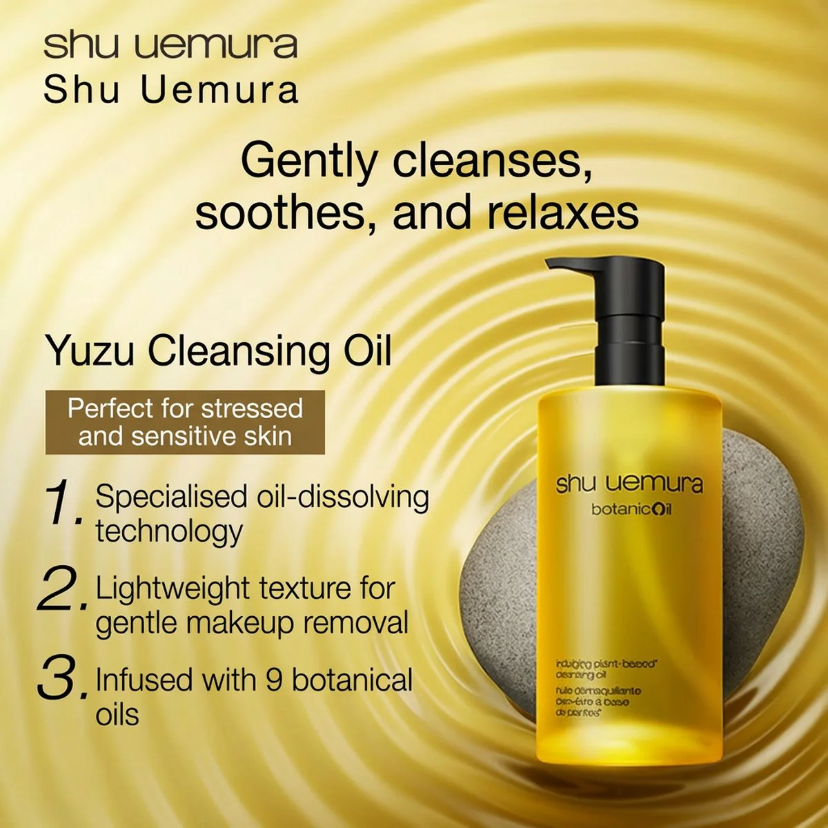 Shu Uemura Botanic Oil Plant-Based Cleansing Oil (Yuzu) 450ml - Image 3
