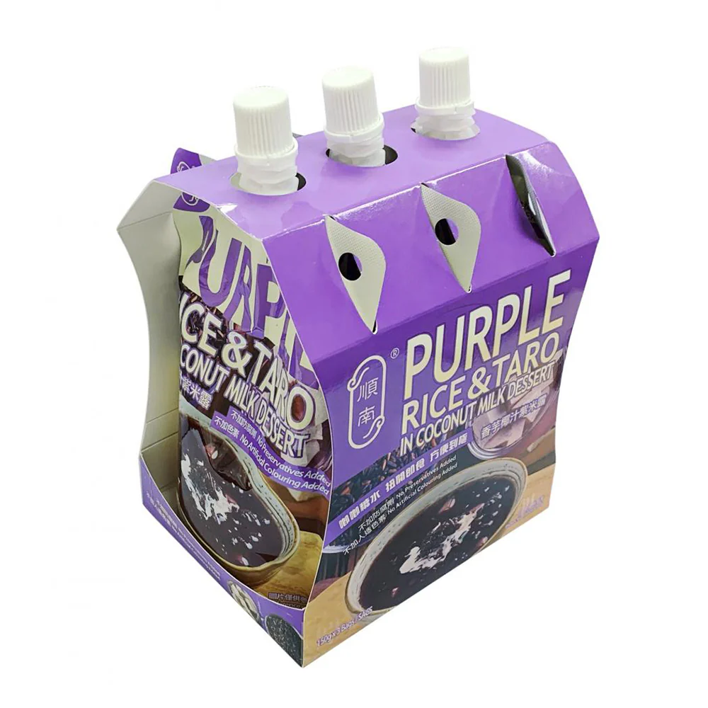 Shun Nam Purple Rice & Taro in Coconut Milk Dessert - 150g x 3pcs