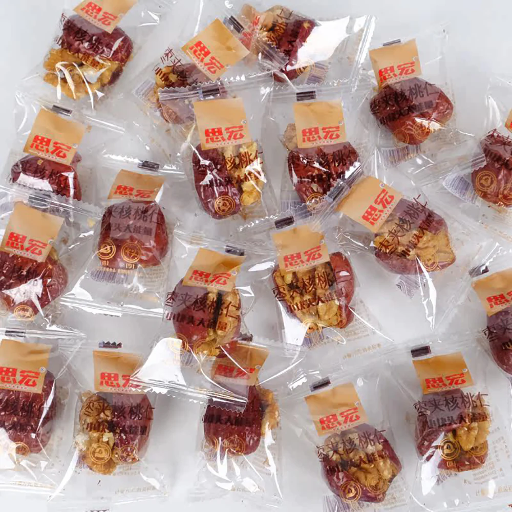 Sihong Red Dates Stuffed with Walnuts 252g - Jujube Walnut Snack Bites - Image 4