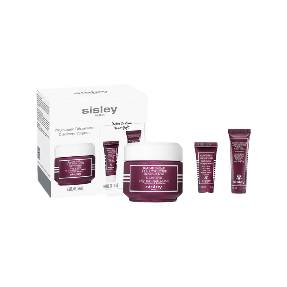Sisley Paris Black Rose Discovery Set – Cream 50ml + Mask 10ml + Serum 15ml