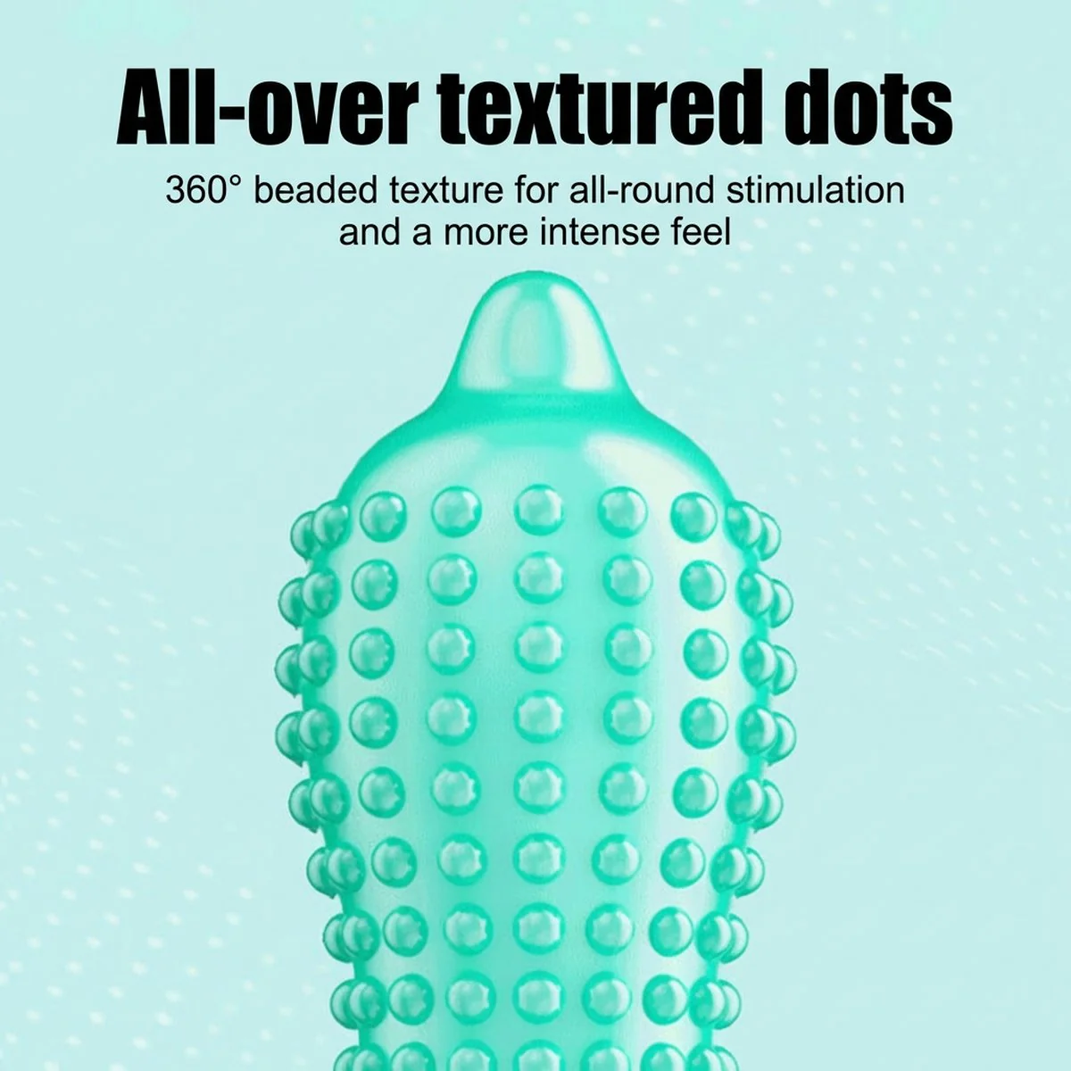 Six Sex G Pleasure 3-in-1 Ribbed & Dotted Condoms - 24 Count - Image 3