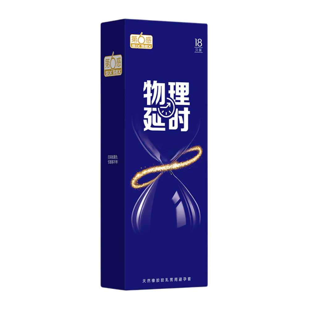 Six Sex Performance Delay Condoms – 18 Pack - Non-Numbing Natural Latex - Image 2