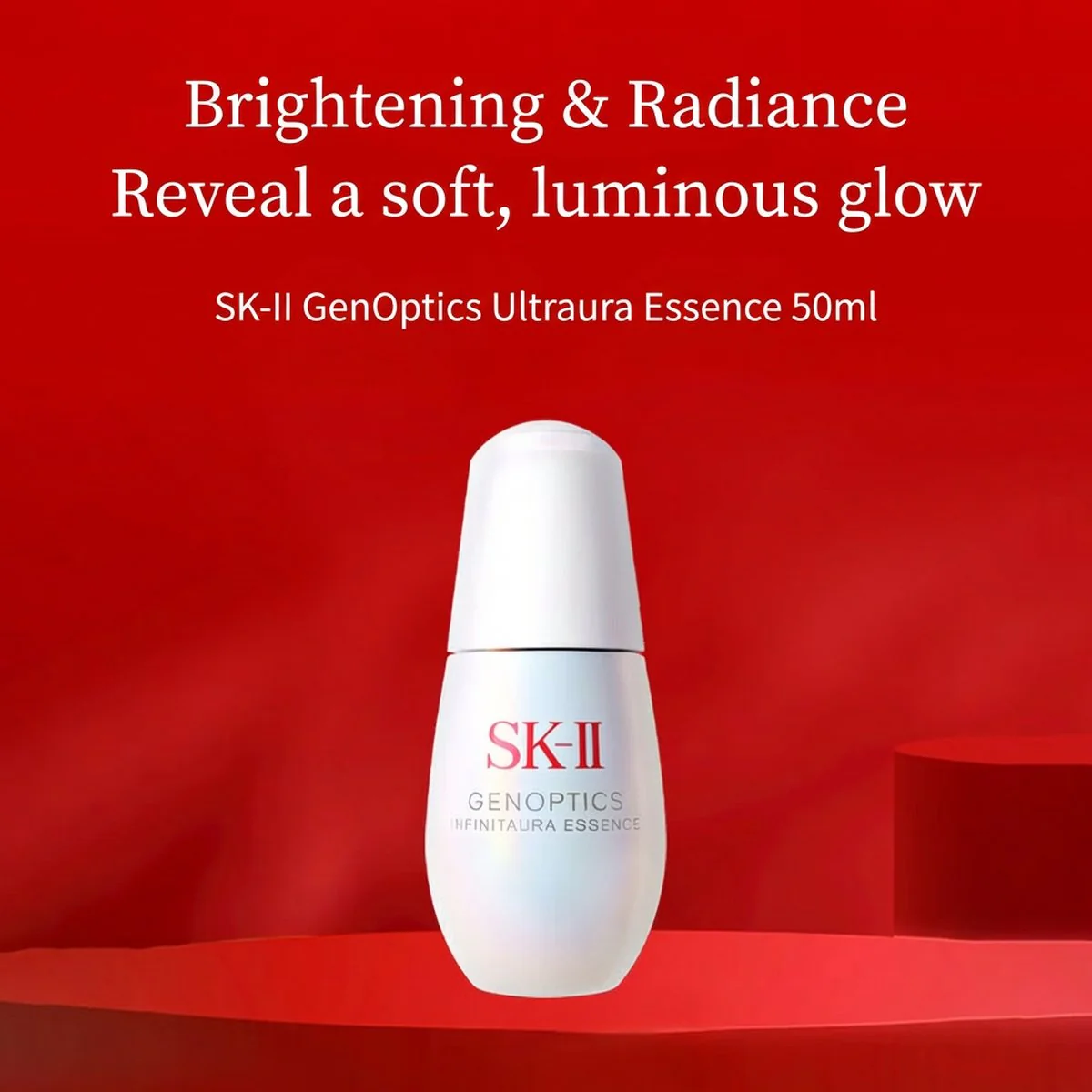 SK-II GenOptics InfinitAura Essence Brightening Serum 50ml (Japan Edition) - Image 2