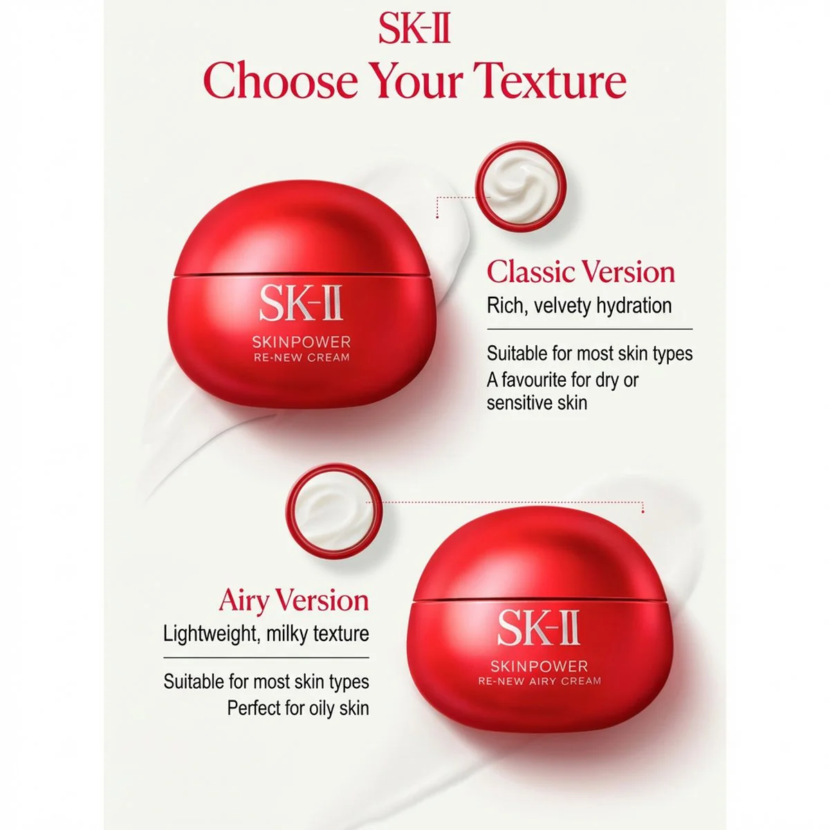 SK-II Skinpower Re-NEW Airy Cream 80ml - Lightweight Gel-Cream Moisturiser - Image 5