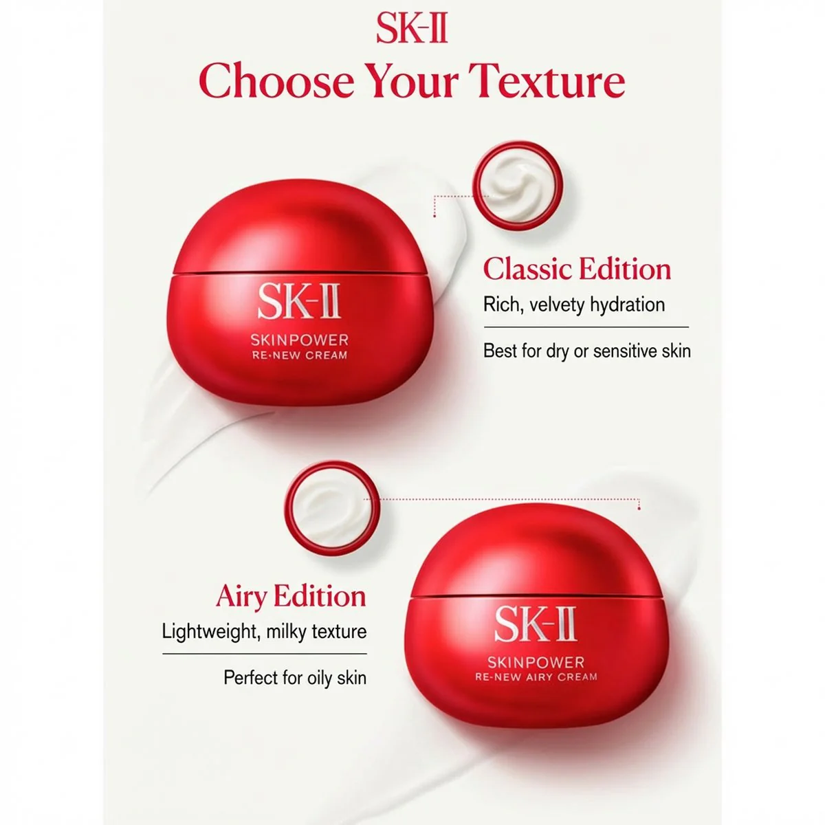 SK-II Skinpower Re-New Cream (Moisturising) 50ml – Japan 2025 Edition - Big Red Jar Face Moisturiser - Image 3