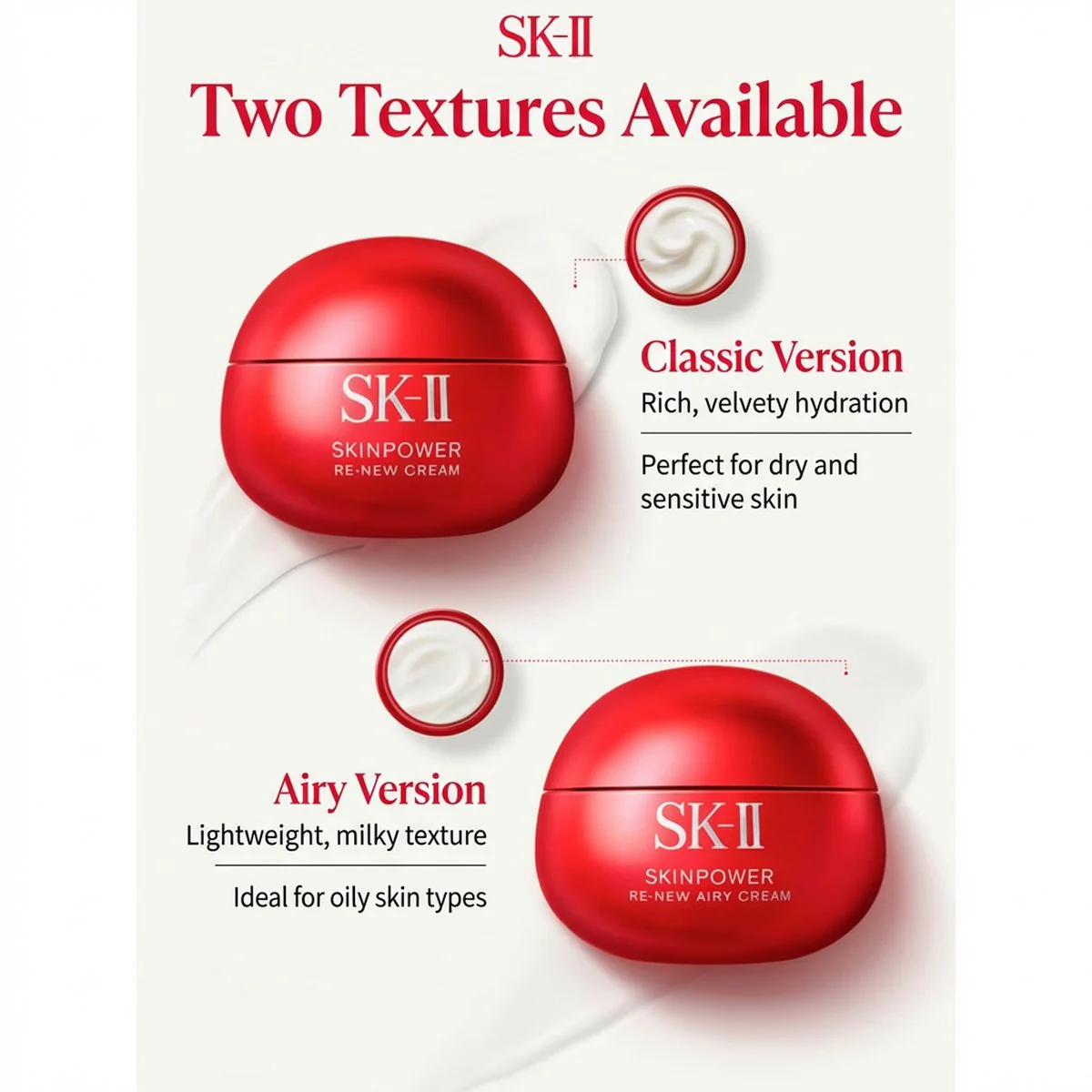SK-II Skinpower Re-New Cream (Rich) 80ml - Japanese Version Moisturizing Face Cream - Image 4