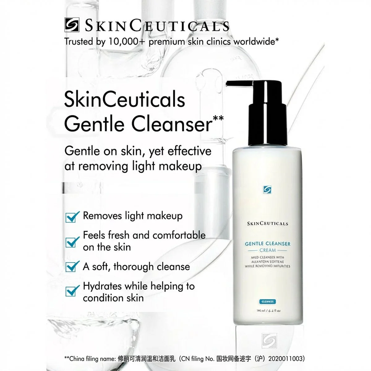 SkinCeuticals Gentle Cleanser Cream 190ml - Mild Cream Face Wash - Image 2