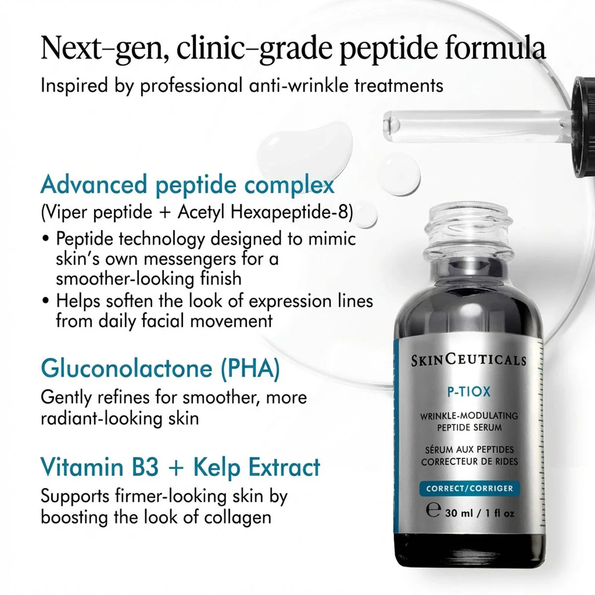 SkinCeuticals P-TIOX Peptide Serum 30ml - Image 3